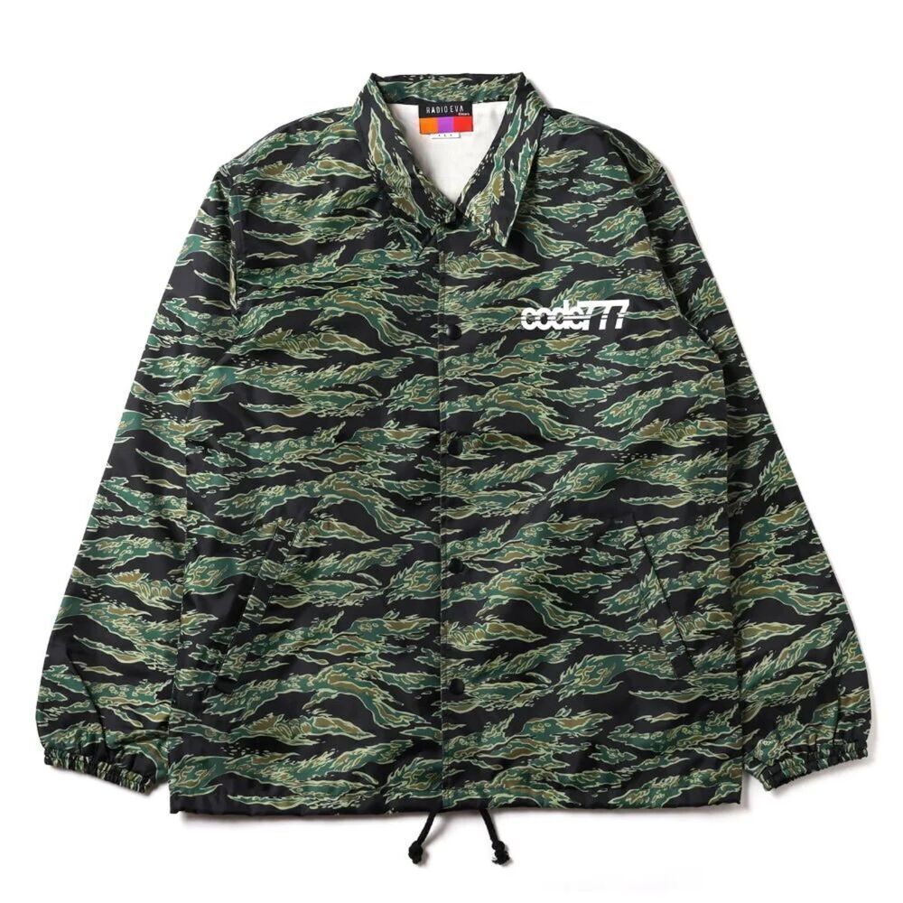 RADIO EVA THE BEAST CAMOUFLAGE COACH JACKET Green Camo Size XL